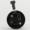 GU24 Threaded Skirt On-Off Turn Knob Lamp Socket with Shade Ring. 1/8ips Threaded Cap.