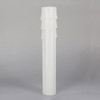 4in. Long X 7/8in. Wide Hard Plastic E-12 Base Candle Socket Cover - Candelabra - White Drip.