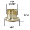 1/8ips. Male Threaded 7/16in Diameter Small Beaded Cord Inlet Bushing - Brass