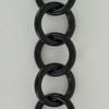 1-1/4in Diameter Round Link Steel Chain - Black Finish