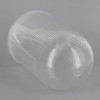 6in Clear Acrylic Prismatic Dome Cylinder with 3-1/4in Necked Fitter