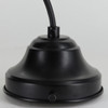 4in. Shade Holder Pendant Fitter Fixture with 15 ft Black 18/3 SVT Wire and Black Canopy - UL Listed.  Assembled in the USA