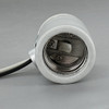 E-26 Porcelain Keyless Socket with 1/8ips. Side Outlet Bushing and 60in. Leads. Rated 660W 250V