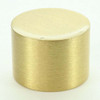 1/4-27 UNF - 3/4in x 1/2in Cylinder Finial - Brushed Brass Finish