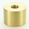 1/4-27 UNF - 3/4in x 1/2in Cylinder Finial - Brushed Brass Finish