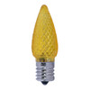 C9 LED 0.6W Yellow E17 120V bright LED bulb