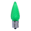 C9 LED 0.6W Green E17 120V bright LED bulb