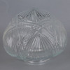 3-1/4in Fitter Clear Pressed Fan Glass Shade