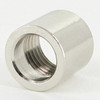 1/4ips Female x 1/8ips Slip - 5/8in W X 5/8in H - Straight Brass Threaded Coupling - Nickel Plated