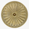 100mm Diameter Cast Brass Screwless Face  Mount Petal Canopy/Backplate