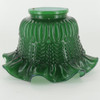 Green Ruffle Shade with 3in. Neck