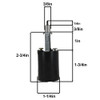 2-3/4in Height Leviton Rotary Switch Bottom Turn Socket with 4/36 Threaded Removeable Knob