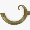 5in Cast Brass Hook Arm - Unfinished Brass