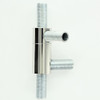 1/8ips Top and Bottom Swing Unit with (2) 1/8ips. Fem Side Holes and 320 Degree Rotation - Polished Nickel