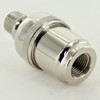 1/8ips Threaded Knurled Bullet Swivel - Polished Nickel Finish