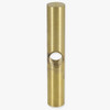 3 inch Long Solid Drop Ceiling Mount - Unfinished Brass