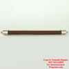 3/4in Diameter Brown Cloth Braided Tube - Sold by the Foot