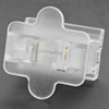 Clear Transparent Silver - SPT-2 Polarized Female Gilbert Plug Style Slide Together End Outlet