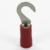 #8 Stud Size 22-16 Wire Gauge Red Crimp On Hook Terminal