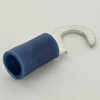 #10 Stud Size 16-14 Wire Gauge Blue Crimp On Hook Terminal