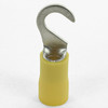 #10 Stud Size 12-10 Wire Gauge Yellow Crimp On Hook Terminal