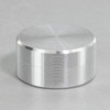 1/8ips - 3/4in x 3/8in - Flat Cap Finial - Unfinished Aluminum