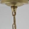 3-1/4 inch Fitter Fixture with 36in. Brass Chain and Canopy - Unfinished Brass