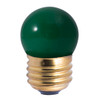 7W Green Indicator E-26 Base S11 Style Bulb