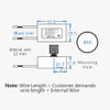 Led MAX 20W - Incandescent 100W - 120V Cardboard Enclosed Rotary Knob Dimmer Switch