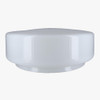 12in. Opal Hand-Blown Glass Drum Shade with 10in. Neck