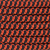 18/2 SPT2-B Black/Burnt Orange Hounds Tooth Pattern Nylon Fabric Cloth Covered Lamp and Lighting Wire.