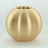 1-1/4in. Diameter Ball - 1/4ips  Slip Through Hole - Unfinished Brass