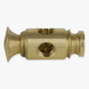 1/8ips Threaded - Colonial Corner Armback - Unfinished Brass