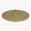3-1/2in. Threaded Straight Edge Turned Brass Check Ring. 1/8ips.Threaded Center Hole.