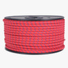 18/2 SPT1-B  Red with Blue 2 Line Pattern Nylon Fabric Cloth Covered Lamp and Lighting Wire.