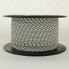 14/1 AWM Type - Oatmeal With Black Tracer - UL Recognized Cloth Covered Stranded Flexible Cord