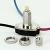 5/8in Shank 3-Way Rotary Switch with 6in. Wire Leads - Nickel Plated