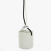 E-26 Porcelain Keyless Lamp Socket with 1/8ips. Hickey and 48in. Leads