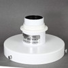 1 Light 1-5/8in. Shade Ring Flush Surface Mount Fixture Powder Coat White