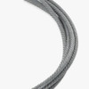 15ft Long - 1/16in Diameter Steel Cable with Crimped Snap Hook