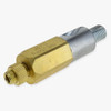 Side Exit Hex Cable Gripper for 3/16in Diameter Wire - Unfinished Brass