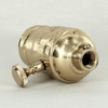 3 Way (2 Circuit) Turn Knob Solid Brass Socket w/Removable Knob - Polished Brass