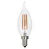 6.5W LED CA10 3000K FILAMENT E12 CLEAR