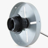 Flush Mounted Single E-26 Lighting Fixture for 1-5/8in Hole Shade - White Finish