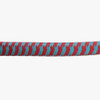 18/2 SPT1-B Turquoise/Red Hounds Tooth Pattern Nylon Fabric Cloth Covered Lamp and Lighting Wire.