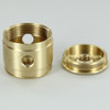 2 X 1/8ips Side Holes - 1/4ips bottom - Colonial Style Cluster Body - Unfinished Brass