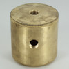 2 X 1/8ips. Side Holes - 1/4ips Bottom - Large Modern Cluster Body - Unfinished Brass