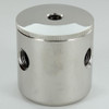 3 X 1/4ips. Side Holes - 1/4ips Bottom - Large Modern Cluster Body - Nickel Plated