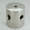 4 X 1/4ips. Side Holes - 1/4ips Bottom - Large Modern Cluster Body - Nickel Plated