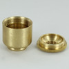 No Side Hole - 1/8ips Bottom - Small Cluster Body - Unfinished Brass